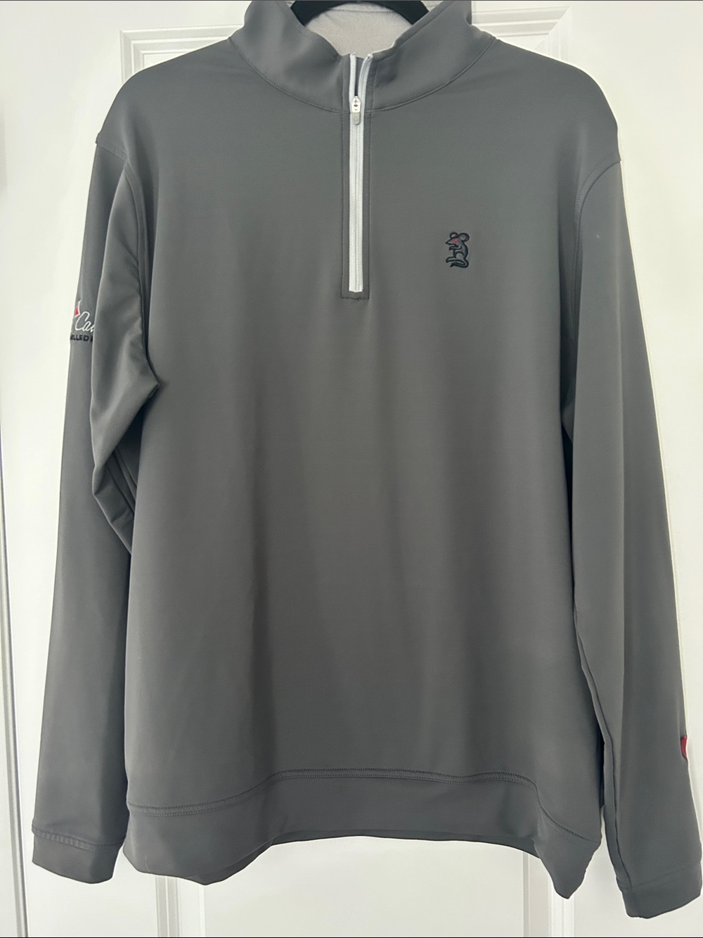 Peter Millar x Scotty Cameron Gray Quarter-Zip Pullover